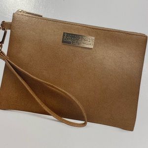 NIB EMINENCE cosmetic bag vegan friendly travel ouch makeup skin care wristlet